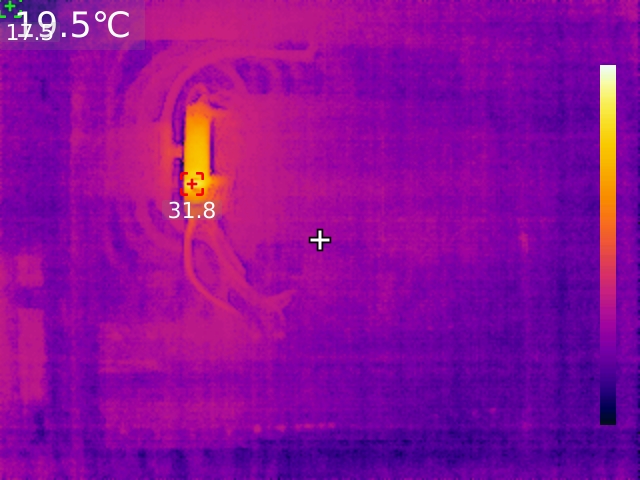 immagine termiche di un quadro elettrico 