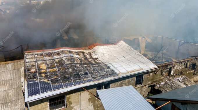 Incendio Dei Panelli Solari